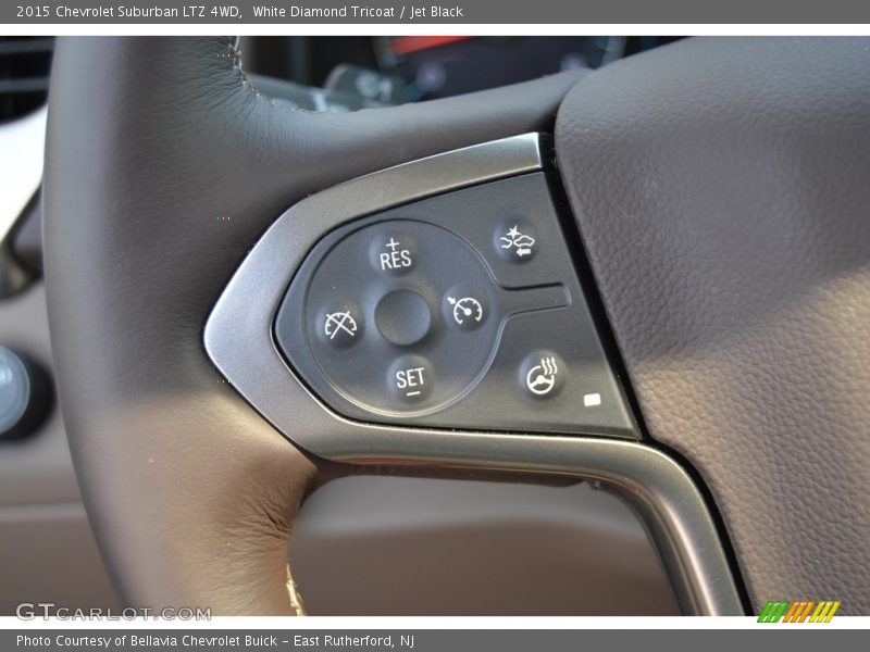 White Diamond Tricoat / Jet Black 2015 Chevrolet Suburban LTZ 4WD