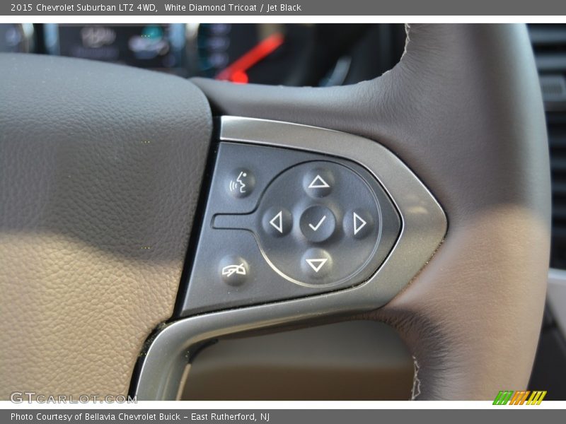 White Diamond Tricoat / Jet Black 2015 Chevrolet Suburban LTZ 4WD