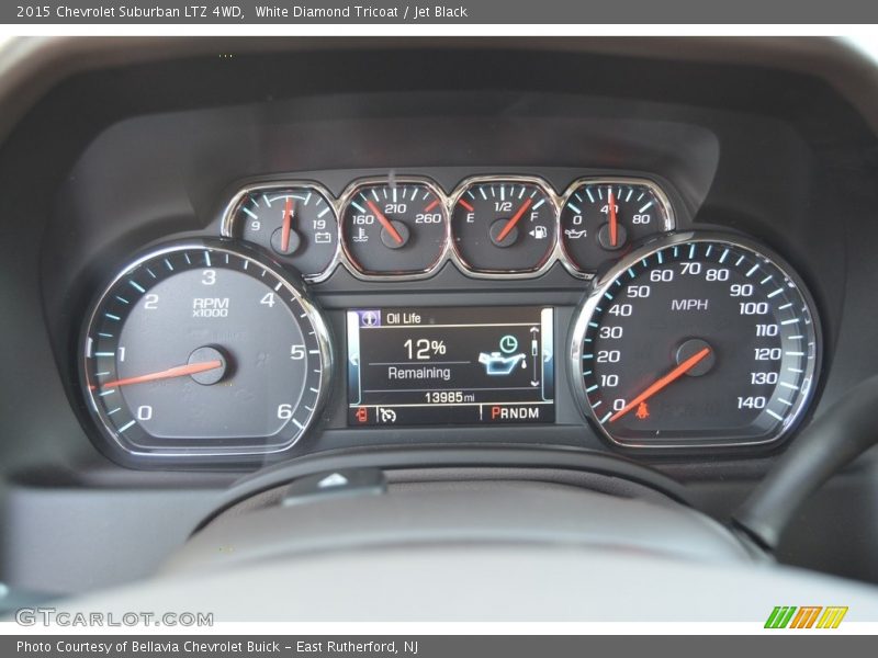 White Diamond Tricoat / Jet Black 2015 Chevrolet Suburban LTZ 4WD