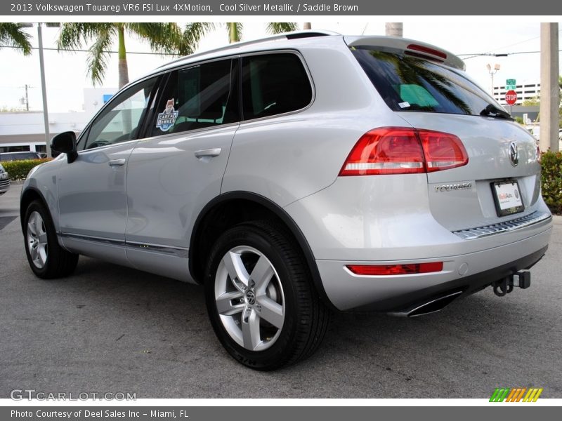 Cool Silver Metallic / Saddle Brown 2013 Volkswagen Touareg VR6 FSI Lux 4XMotion
