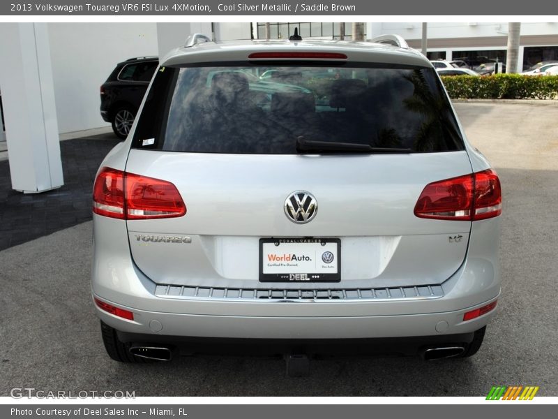 Cool Silver Metallic / Saddle Brown 2013 Volkswagen Touareg VR6 FSI Lux 4XMotion