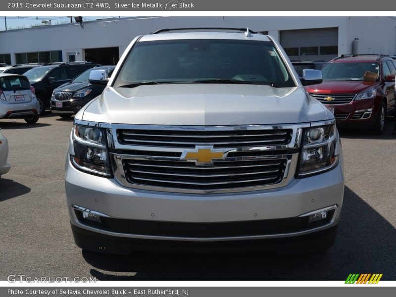 Silver Ice Metallic / Jet Black 2015 Chevrolet Suburban LTZ 4WD
