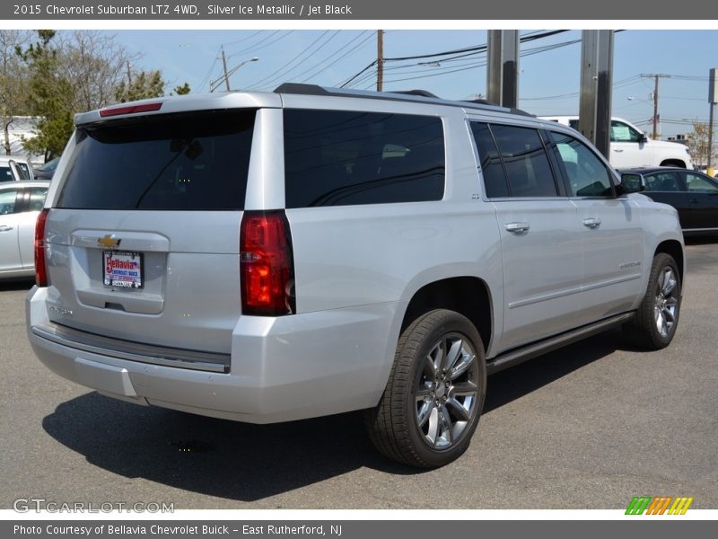 Silver Ice Metallic / Jet Black 2015 Chevrolet Suburban LTZ 4WD