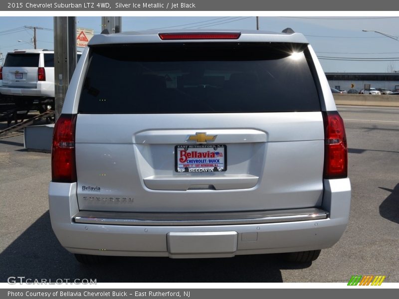 Silver Ice Metallic / Jet Black 2015 Chevrolet Suburban LTZ 4WD