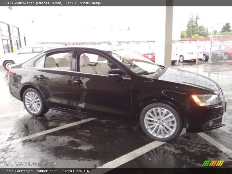 Black / Cornsilk Beige 2011 Volkswagen Jetta SEL Sedan