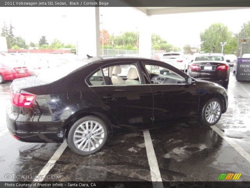 Black / Cornsilk Beige 2011 Volkswagen Jetta SEL Sedan