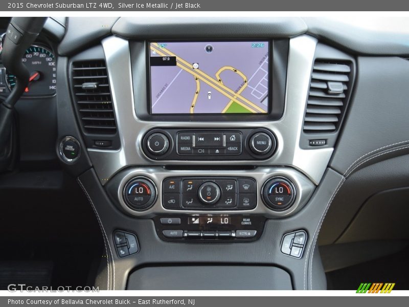 Silver Ice Metallic / Jet Black 2015 Chevrolet Suburban LTZ 4WD
