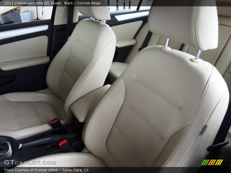 Black / Cornsilk Beige 2011 Volkswagen Jetta SEL Sedan