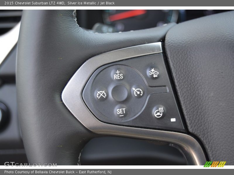 Silver Ice Metallic / Jet Black 2015 Chevrolet Suburban LTZ 4WD