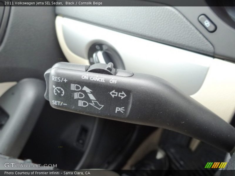 Black / Cornsilk Beige 2011 Volkswagen Jetta SEL Sedan