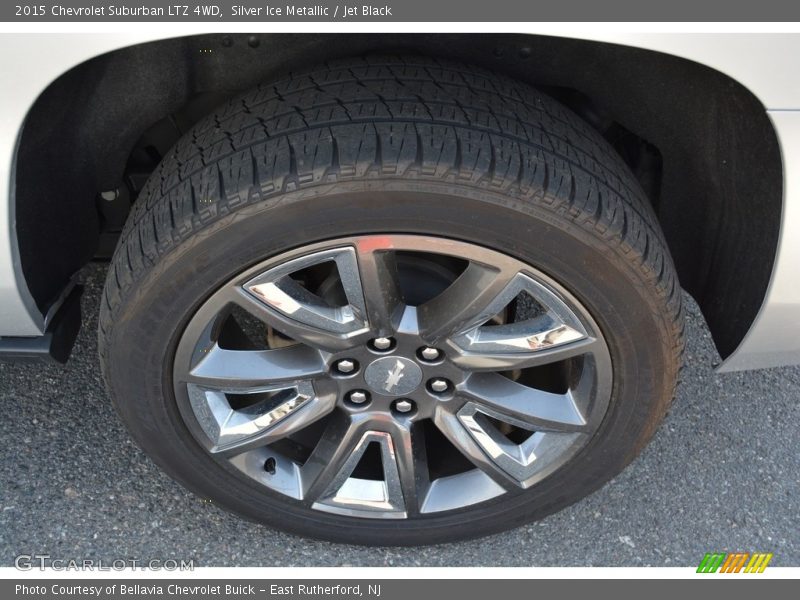 Silver Ice Metallic / Jet Black 2015 Chevrolet Suburban LTZ 4WD