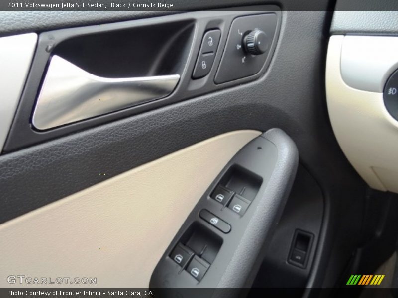 Black / Cornsilk Beige 2011 Volkswagen Jetta SEL Sedan