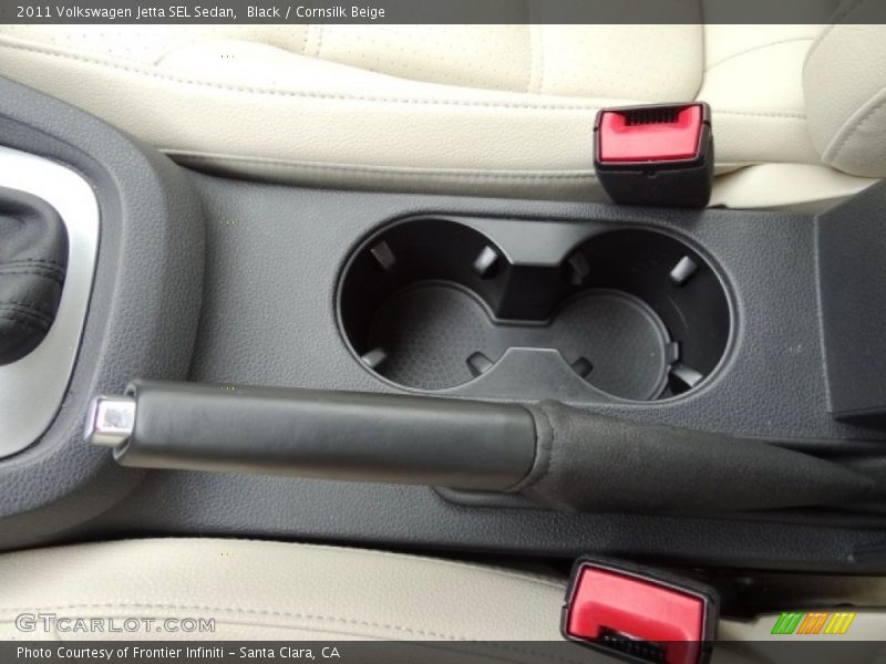 Black / Cornsilk Beige 2011 Volkswagen Jetta SEL Sedan