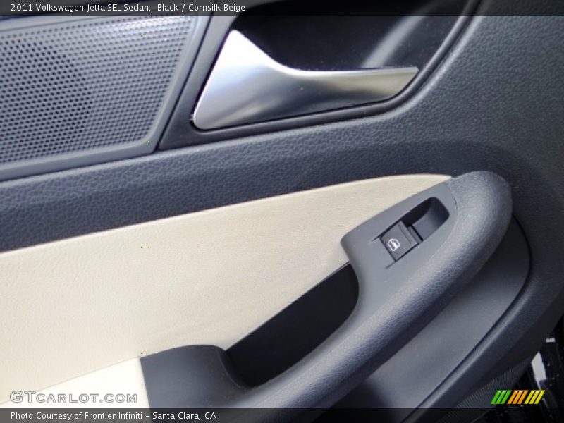 Black / Cornsilk Beige 2011 Volkswagen Jetta SEL Sedan