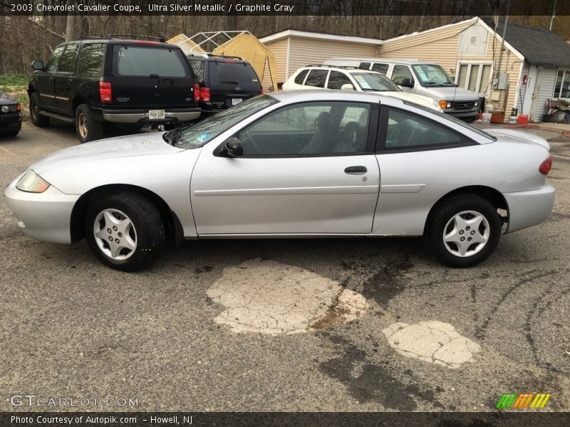 Ultra Silver Metallic / Graphite Gray 2003 Chevrolet Cavalier Coupe
