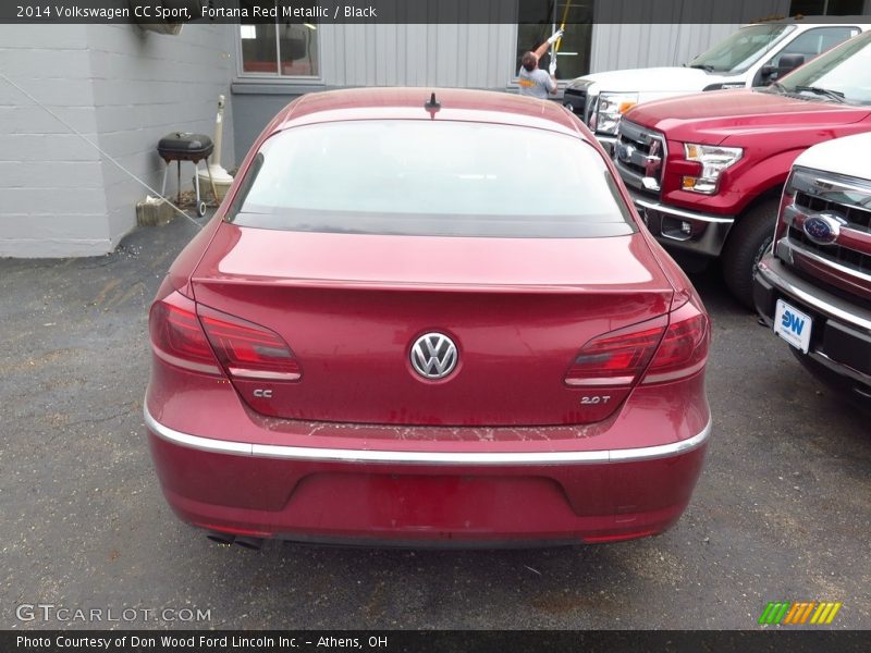 Fortana Red Metallic / Black 2014 Volkswagen CC Sport