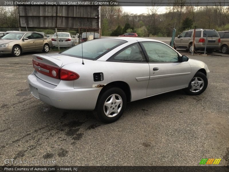 Ultra Silver Metallic / Graphite Gray 2003 Chevrolet Cavalier Coupe