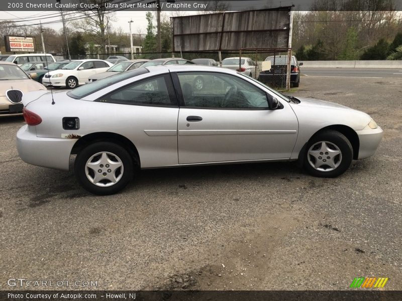 Ultra Silver Metallic / Graphite Gray 2003 Chevrolet Cavalier Coupe