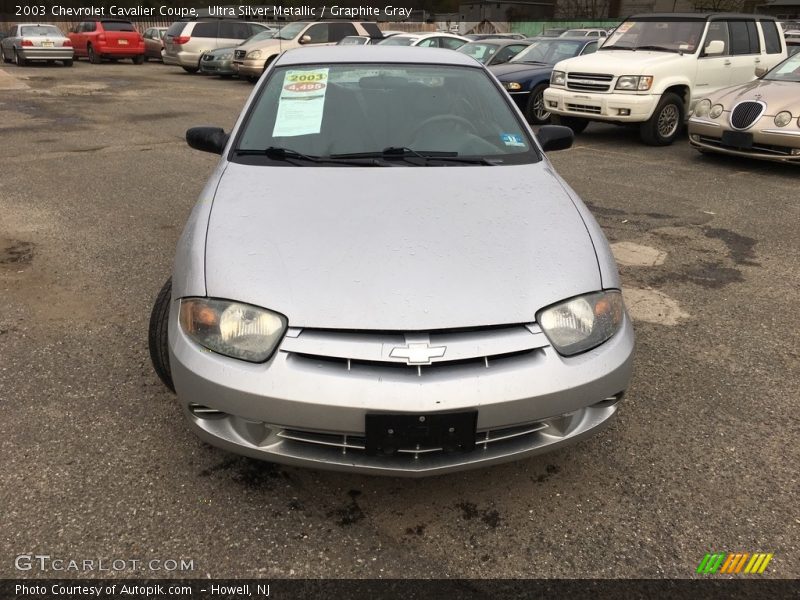 Ultra Silver Metallic / Graphite Gray 2003 Chevrolet Cavalier Coupe