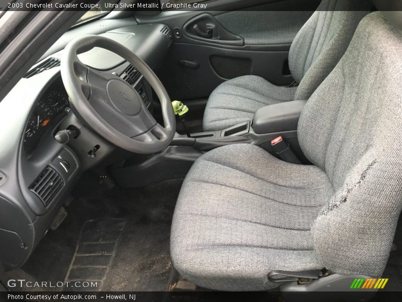 Ultra Silver Metallic / Graphite Gray 2003 Chevrolet Cavalier Coupe