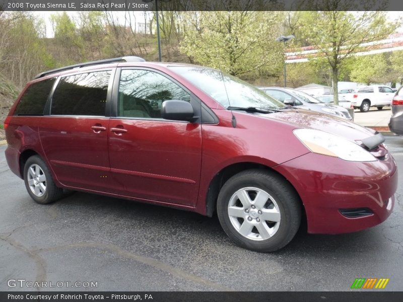 Salsa Red Pearl / Stone 2008 Toyota Sienna LE