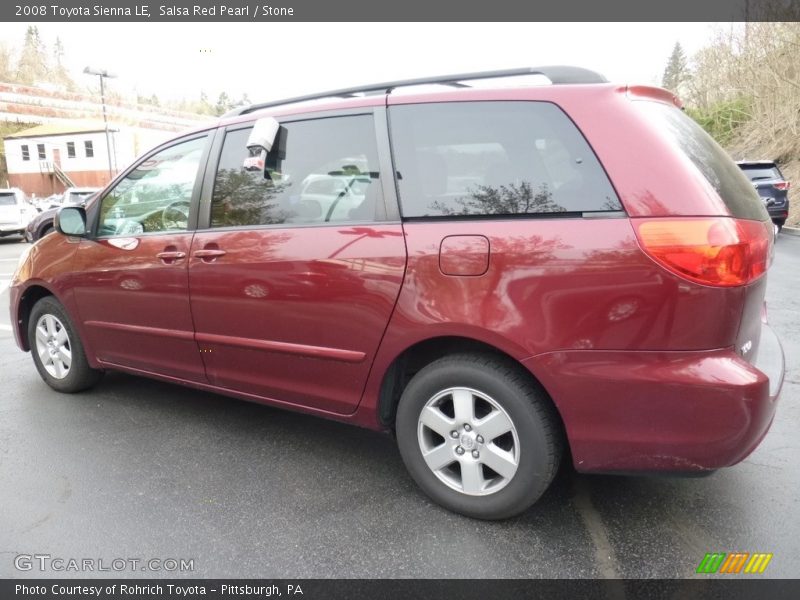 Salsa Red Pearl / Stone 2008 Toyota Sienna LE