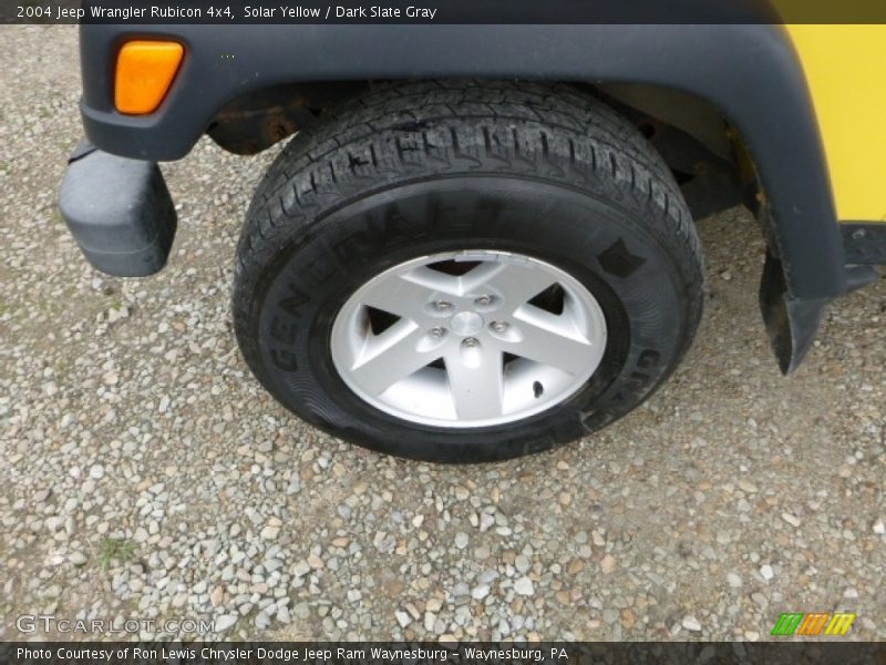 Solar Yellow / Dark Slate Gray 2004 Jeep Wrangler Rubicon 4x4