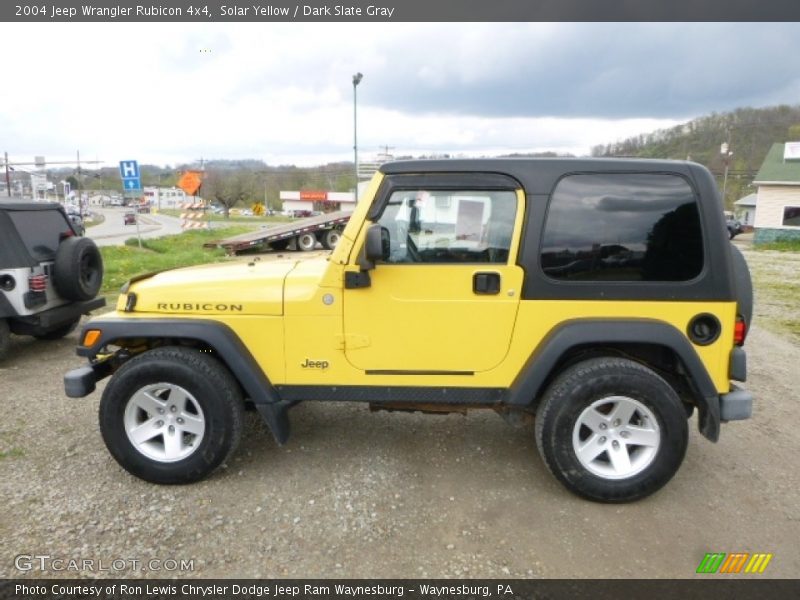 Solar Yellow / Dark Slate Gray 2004 Jeep Wrangler Rubicon 4x4