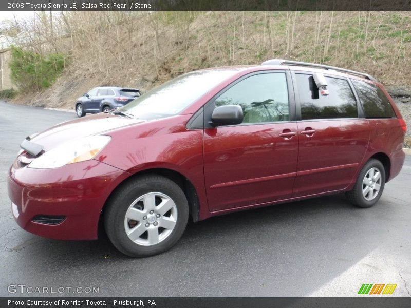 Salsa Red Pearl / Stone 2008 Toyota Sienna LE