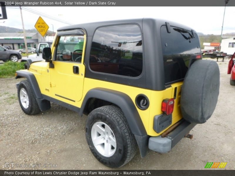 Solar Yellow / Dark Slate Gray 2004 Jeep Wrangler Rubicon 4x4