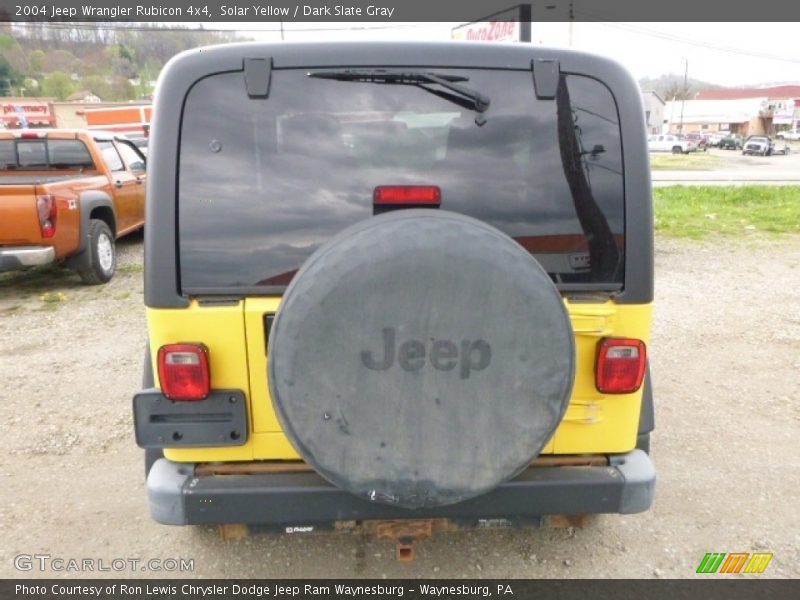 Solar Yellow / Dark Slate Gray 2004 Jeep Wrangler Rubicon 4x4