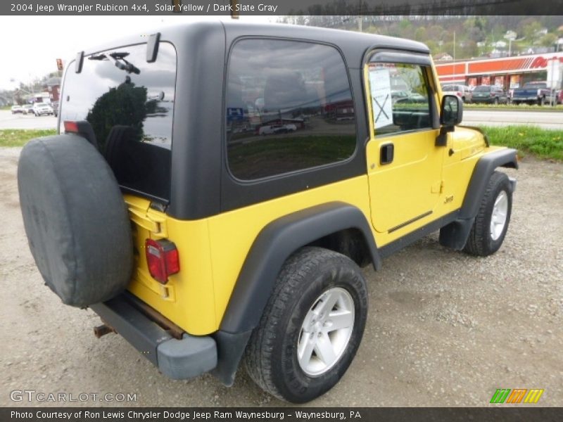 Solar Yellow / Dark Slate Gray 2004 Jeep Wrangler Rubicon 4x4