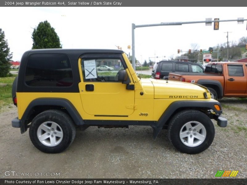 Solar Yellow / Dark Slate Gray 2004 Jeep Wrangler Rubicon 4x4