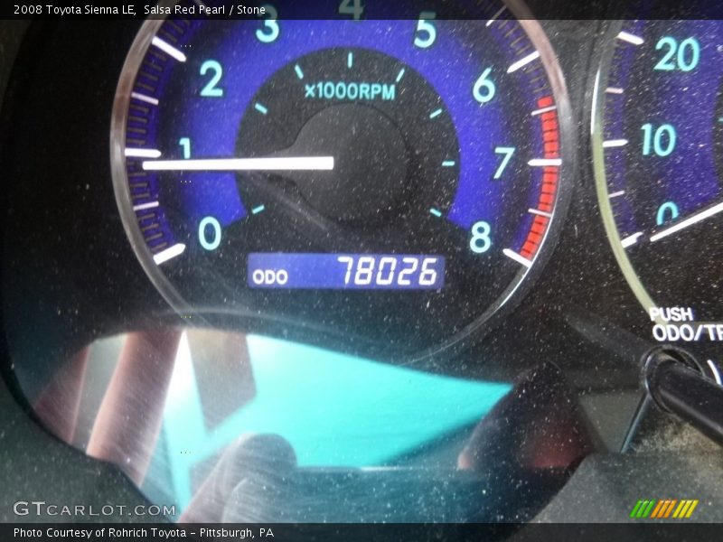 Salsa Red Pearl / Stone 2008 Toyota Sienna LE