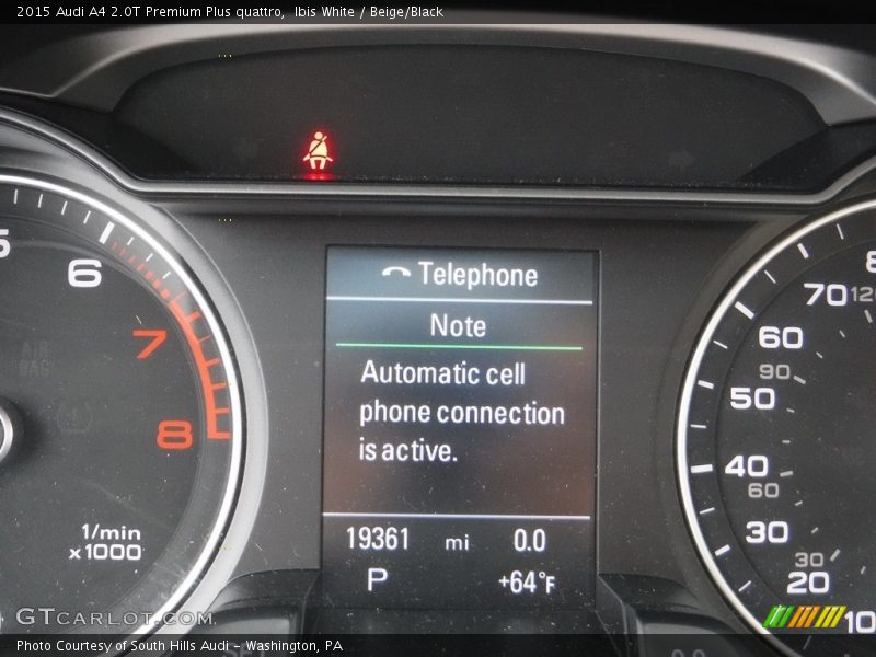 Ibis White / Beige/Black 2015 Audi A4 2.0T Premium Plus quattro