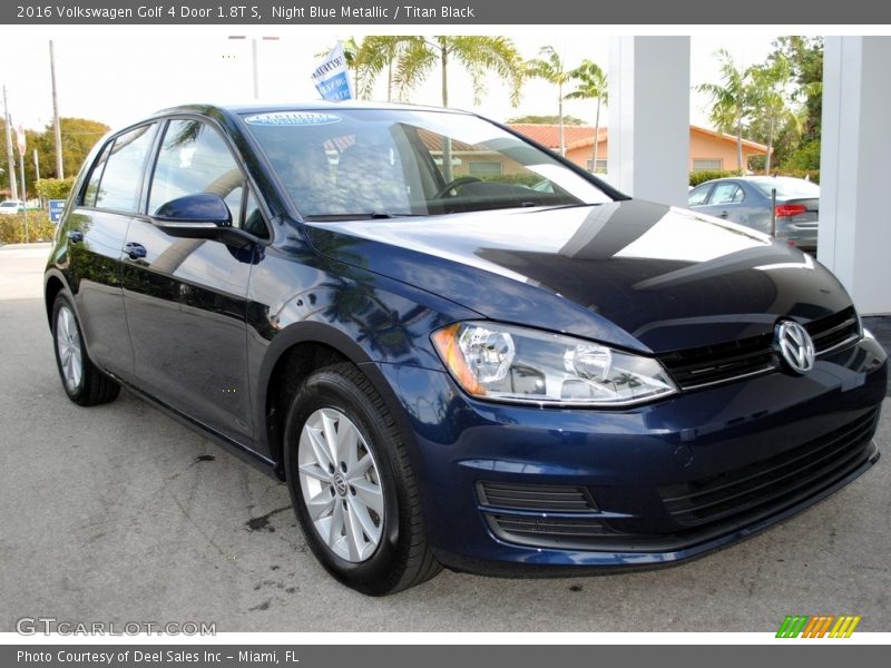 Night Blue Metallic / Titan Black 2016 Volkswagen Golf 4 Door 1.8T S