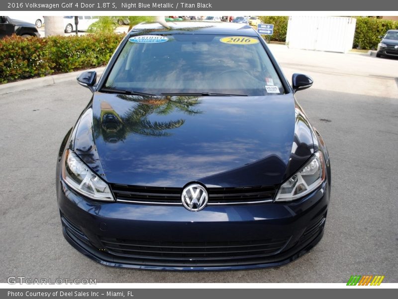 Night Blue Metallic / Titan Black 2016 Volkswagen Golf 4 Door 1.8T S