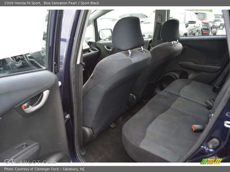 Blue Sensation Pearl / Sport Black 2009 Honda Fit Sport