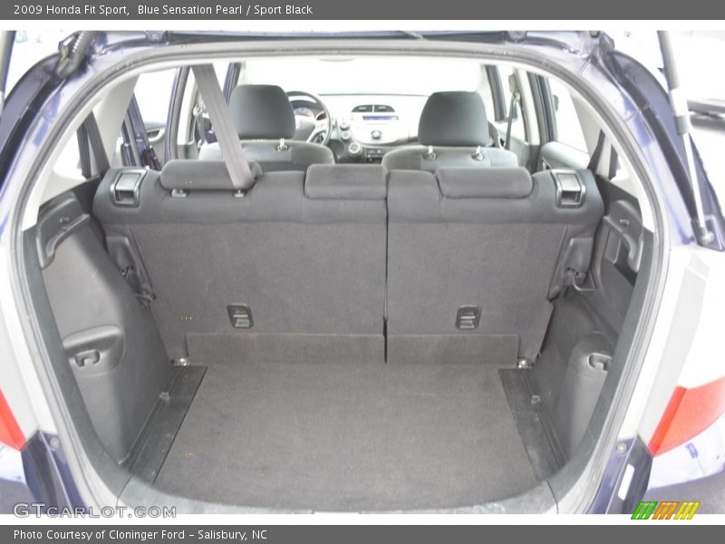 Blue Sensation Pearl / Sport Black 2009 Honda Fit Sport