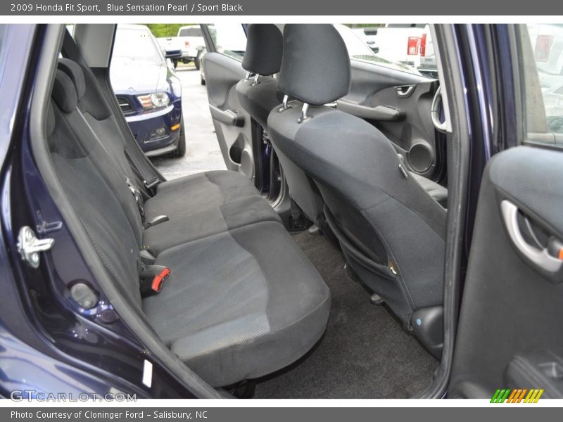 Blue Sensation Pearl / Sport Black 2009 Honda Fit Sport
