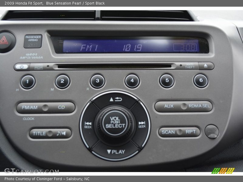 Blue Sensation Pearl / Sport Black 2009 Honda Fit Sport