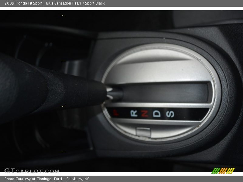 Blue Sensation Pearl / Sport Black 2009 Honda Fit Sport
