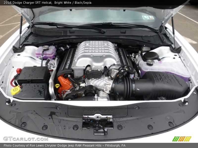  2016 Charger SRT Hellcat Engine - 6.2 Liter SRT Hellcat HEMI Supercharged OHV 16-Valve VVT V8