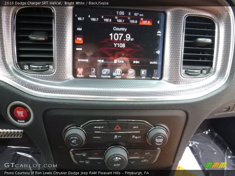 Controls of 2016 Charger SRT Hellcat