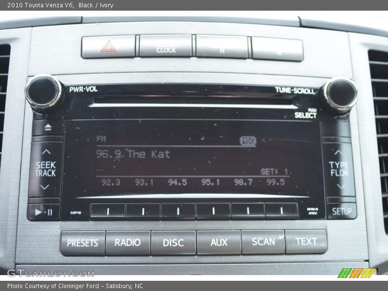 Black / Ivory 2010 Toyota Venza V6