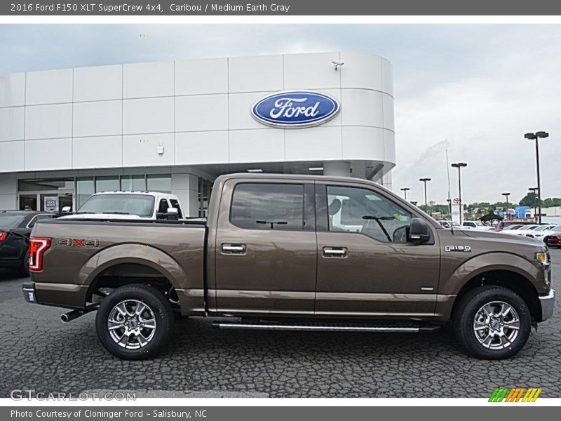 Caribou / Medium Earth Gray 2016 Ford F150 XLT SuperCrew 4x4