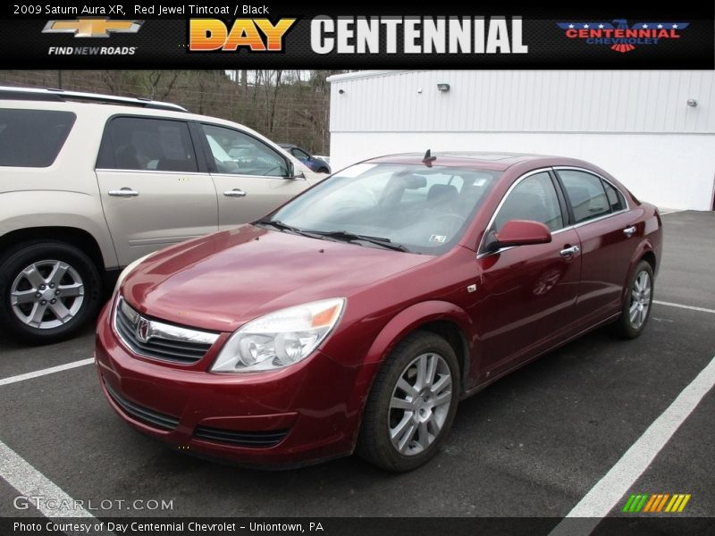 Red Jewel Tintcoat / Black 2009 Saturn Aura XR