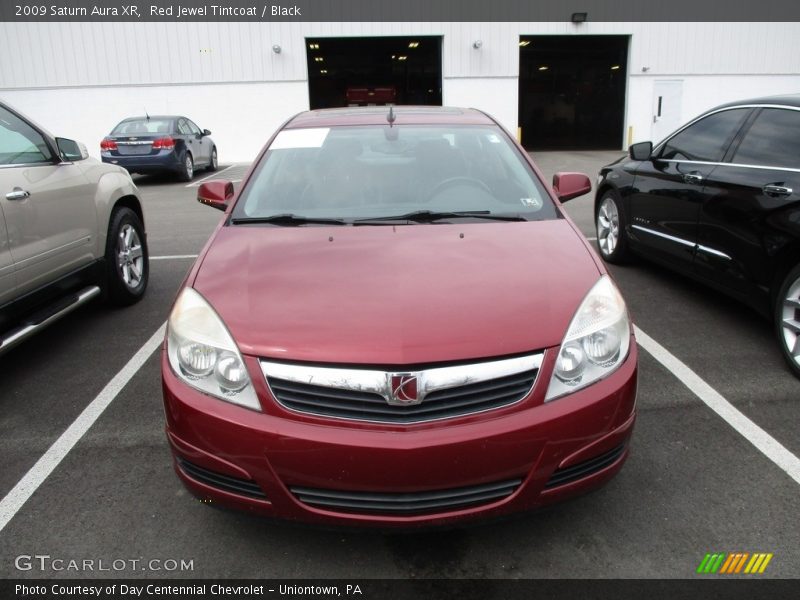 Red Jewel Tintcoat / Black 2009 Saturn Aura XR