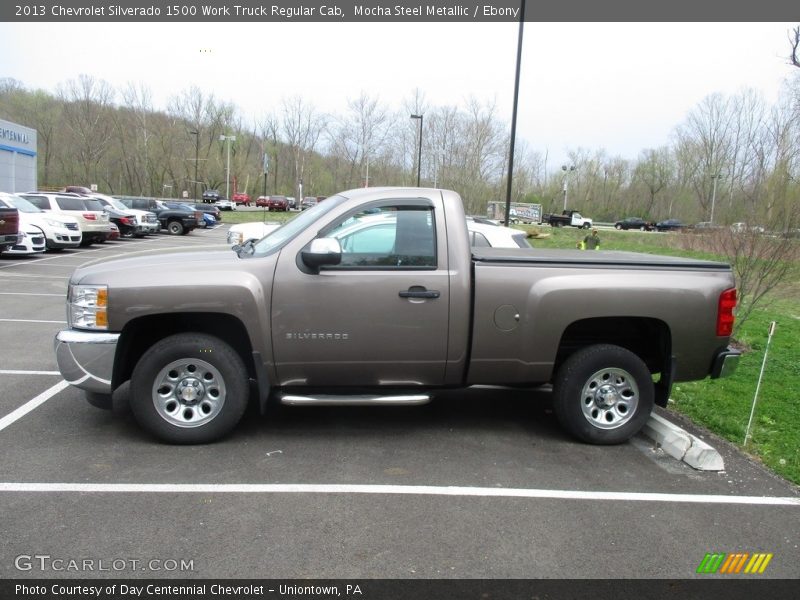 Mocha Steel Metallic / Ebony 2013 Chevrolet Silverado 1500 Work Truck Regular Cab