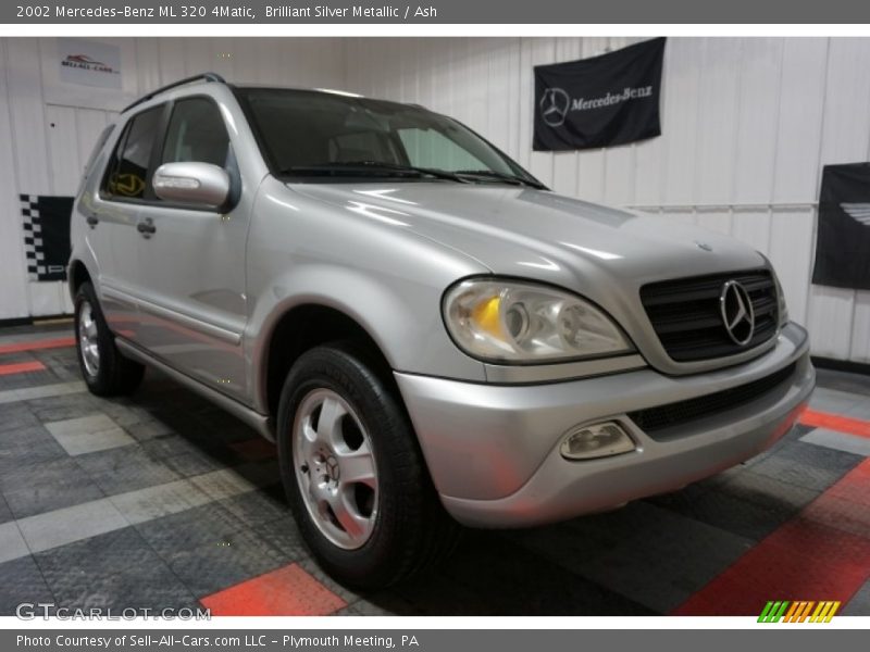 Brilliant Silver Metallic / Ash 2002 Mercedes-Benz ML 320 4Matic